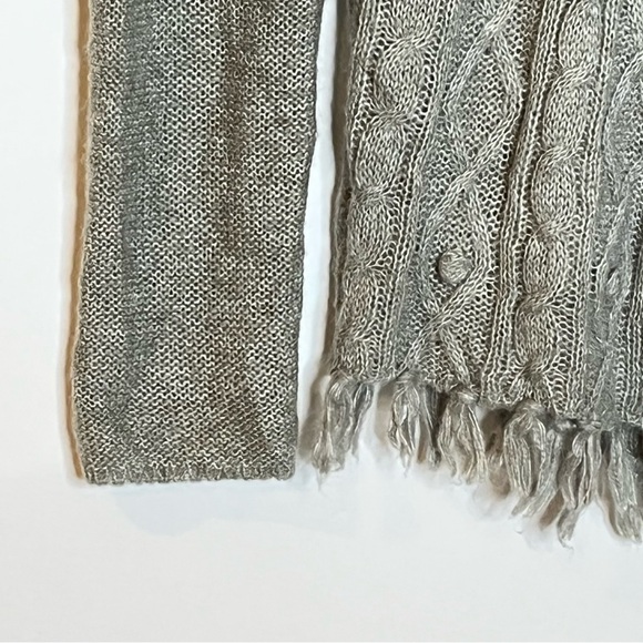 𝅺PRANA Shelby Wool Blend Poncho Fringe Sweater Size Small - Picture 8 of 11